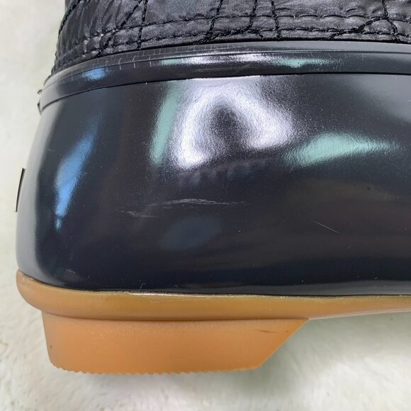 Sperry Women's Black Duck Boots Size 10 - Picture 12 of 16